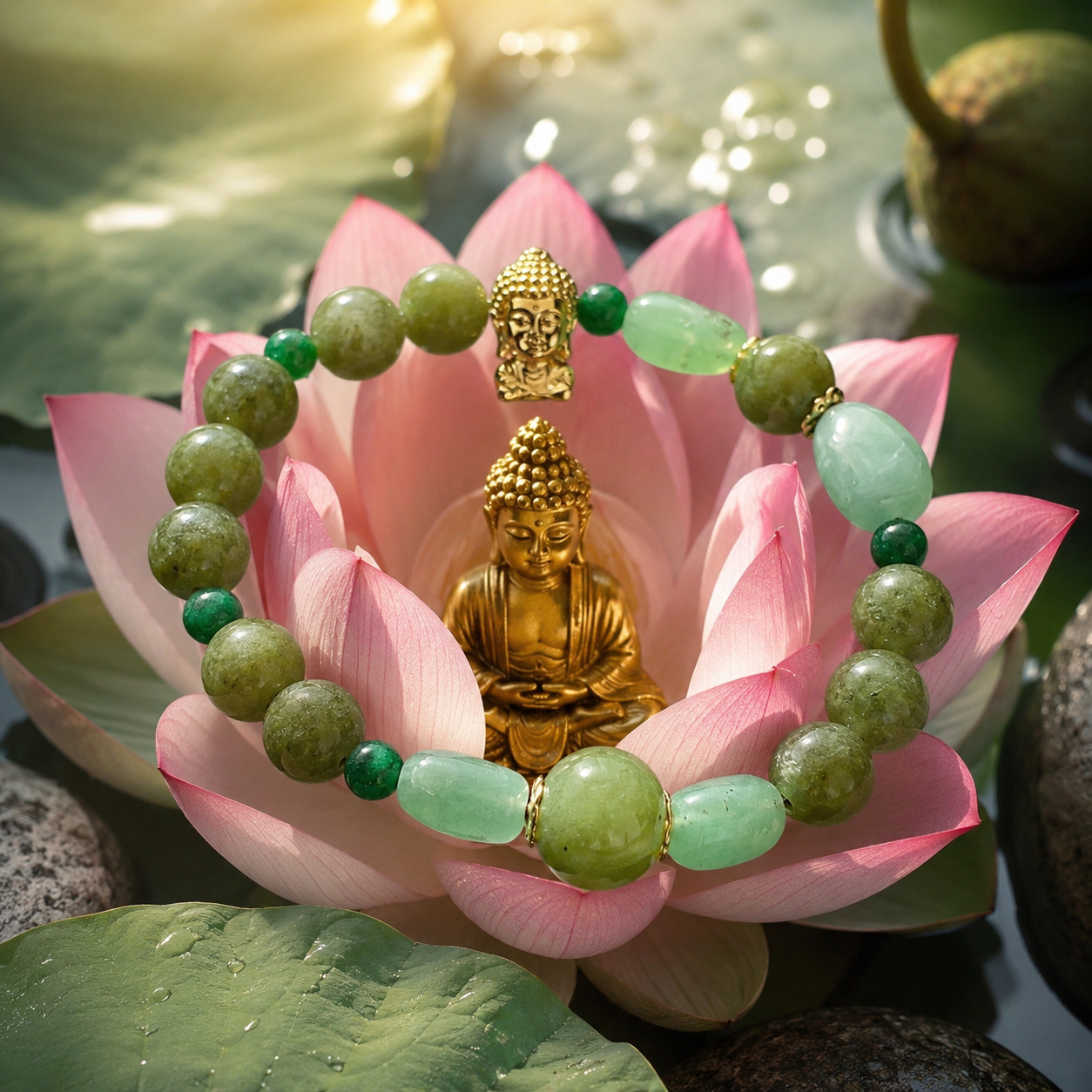 🪷 LE BOUDDHA D’OR
Talisman de renaissance intérieure et de paix retrouvée